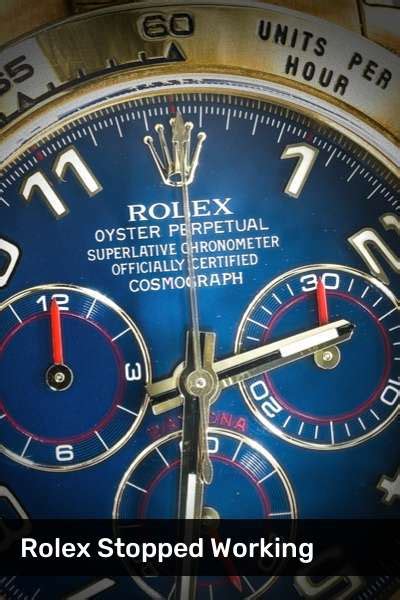 do rolex watches ever stop ticking|rolex stopped working after winding.